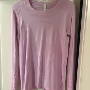 Lululemon Swiftly Light Lavender Long Sleeve Top